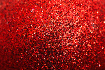 Christmas Background. Golden Holiday Abstract Glitter Defocused