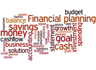 Financial planning, word cloud concept 6