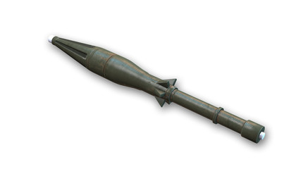 RPG, Rocket Grenade Launcher isolated on white background