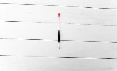 Float on a wooden surface