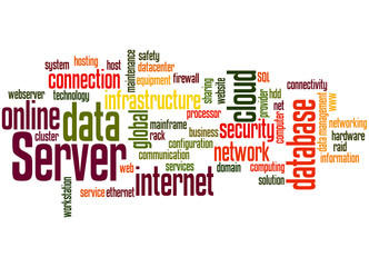Server, word cloud concept 7