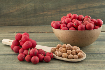 Corozo fruta tropical.