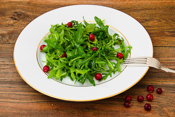 Salad of Arugula and Pomegranate