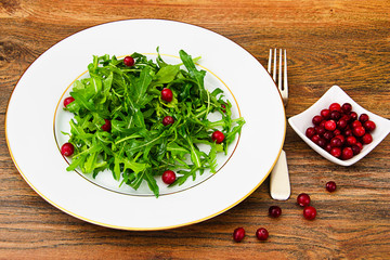 Salad of Arugula and Pomegranate