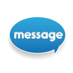 Message label - speech bubble