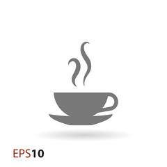 Coffee cup icon for web and mobile