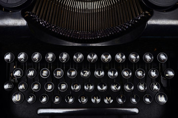 Vintage typewriter keyboard