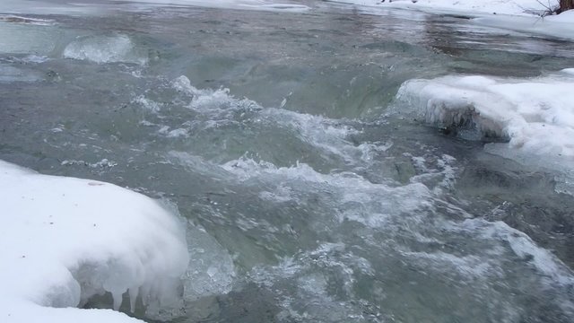 rivi&egrave;re en hiver