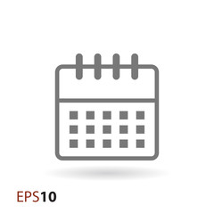 Calendar icon for web and mobile