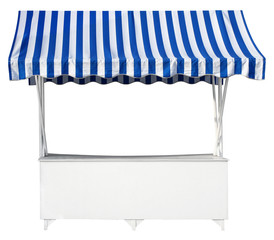 Market stall with awning
