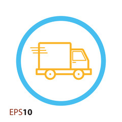 Fast delivery car icon for web and mobile
