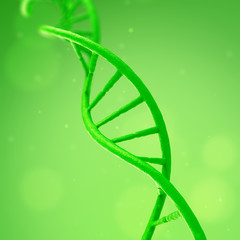DNA Plants on a green background