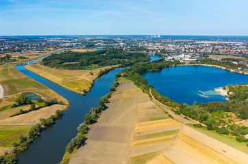 Fototapeta na wymiar Aerial view of Opole