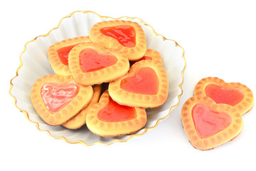 Cookies in the Shape of Hearts.