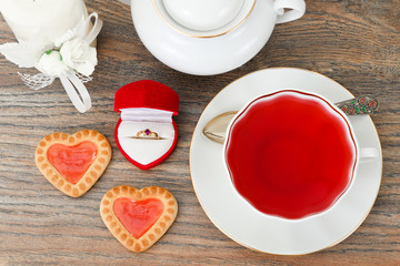Cookies in the Shape of Hearts.
