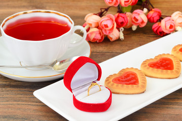 Cookies in the Shape of Hearts.
