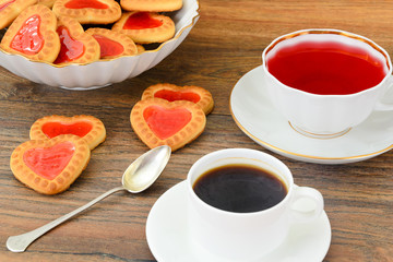 Cookies in the Shape of Hearts.