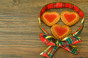 Cookies in the Shape of Hearts.