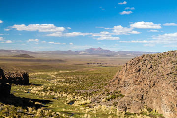 Fototapeta na wymiar Landscape of bolivian Altiplano