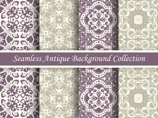 Antique seamless background collection_91