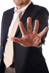 Obraz premium asian businessman on white background