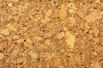 Texture of brown corkboard
