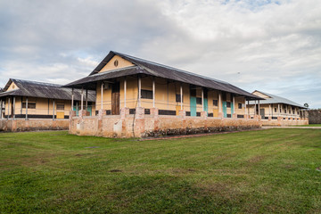 Buildings of a prison Camp de la Transportation in St Laurent du Maroni, French Guiana