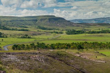 Fototapeta na wymiar Landscape of Gran Sabana region in National Park Canaima, Venezuela.