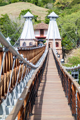 Fototapeta premium Puente de Occidente (Most Zachodni) w Santa Fe de Antioquia w Kolumbii