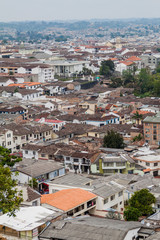 Fototapeta na wymiar Aerial view of Popayan, Colombia