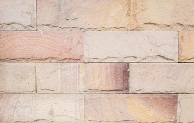 Closeup old stone brick wall texture background