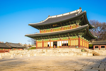 Fototapeta premium Pałac Changdeokgung w Seulu w Korei Południowej