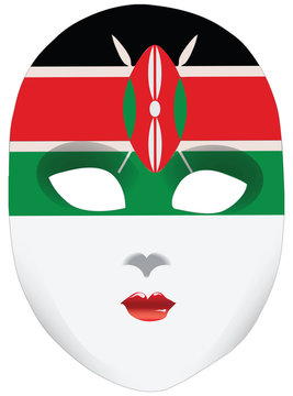 A symbolic mask of Kenya