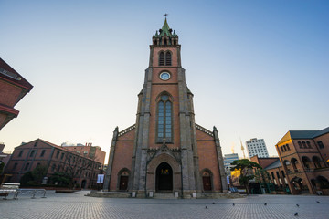 Fototapeta na wymiar Myeongdong Cathedral In Seoul, South Korea