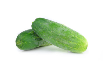 Cucumber isolated on white
