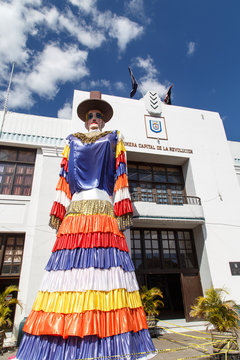 La gigantona, typical local culture in Leon, Nicaragua.