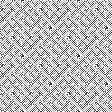 Abstract background - gray maze (pattern seamless)