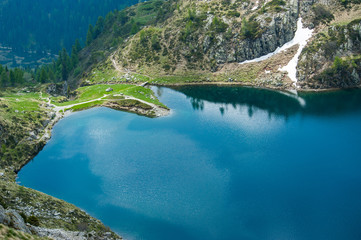 Fototapeta na wymiar Ritorto lake, Dolomites