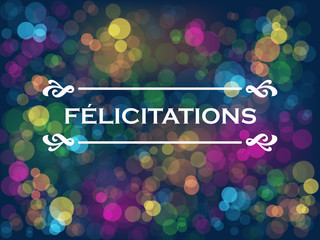 Carte “FELICITATIONS!”