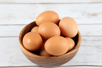 Raw Organic Brown Eggs
