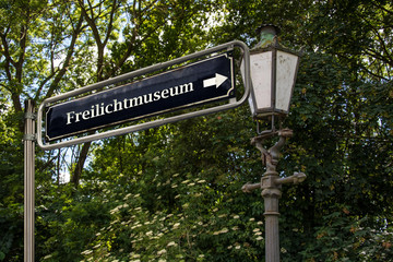 Schild 53 - Freilichtmuseum - obrazy, fototapety, plakaty