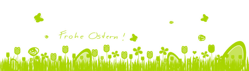 Wiese Ostern Hintergrund gras Eier Ei Schmetterlinge