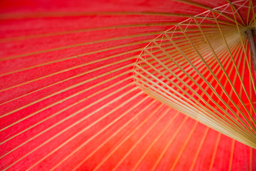 Japanese red umbrella