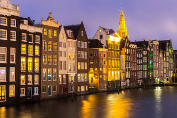 Amsterdam at dusk