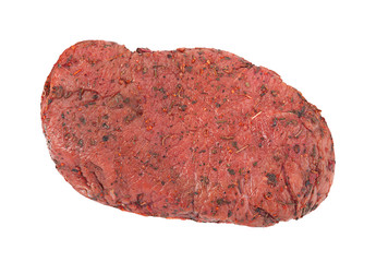 Raw veal meat steak