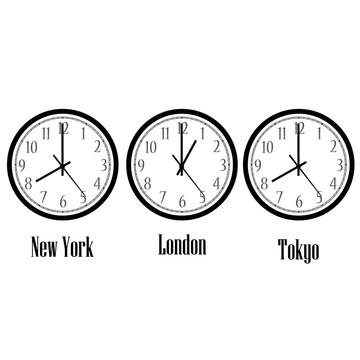 World time clocks