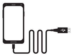 USB cable & smartphone