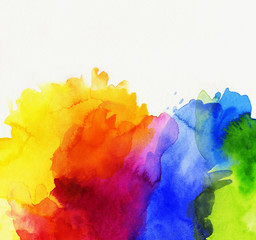 aquarell abstrakt regenbogen