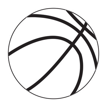 Basketball ball icon.