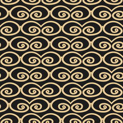 Abstract Seamless pattern with swirls